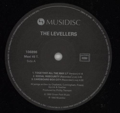 The Levellers Together All The Way E.P. 12" vinyl single (12 inch record / Maxi-single) UK LVL12TO397830
