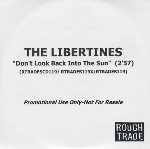 The Libertines Don't Look Back Into The Sun CD-R acetate UK TLBCRDO254268