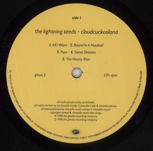 The Lightning Seeds Cloudcuckooland vinyl LP album (LP record) UK SEELPCL372282