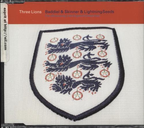 The Lightning Seeds Three Lions CD single (CD5 / 5") UK SEEC5TH75442