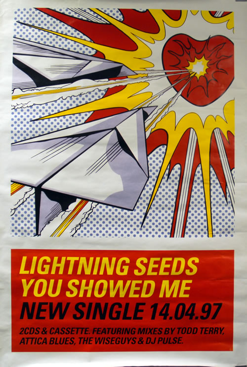 The Lightning Seeds You Showed Me poster UK SEEPOYO85789