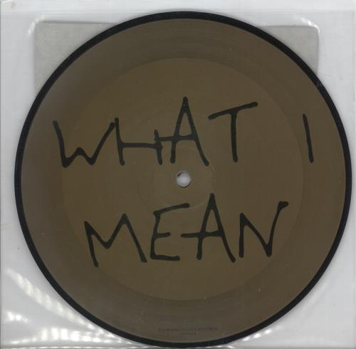The Like What I Say And What I Mean 7" vinyl picture disc (7 inch picture disc single) UK UQJ7PWH358851