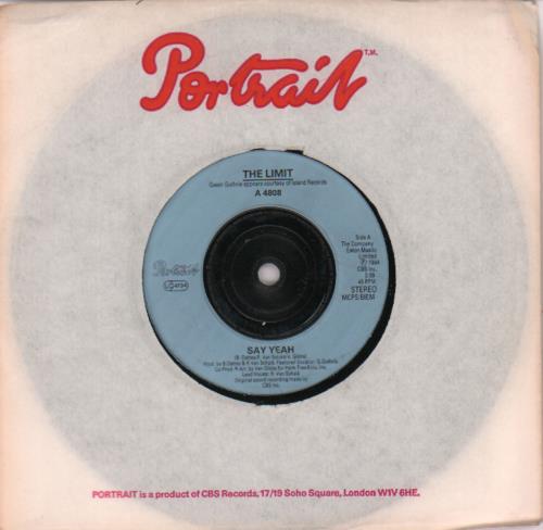 The Limit (80s) Say Yeah 7" vinyl single (7 inch record / 45) UK U9107SA654504
