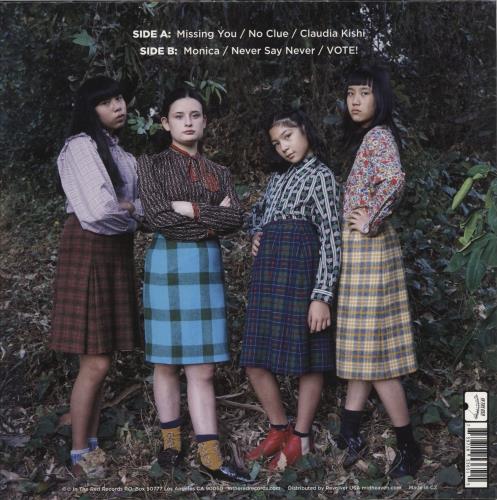 The Linda Lindas The Linda Lindas - Green & Blue Split With Yellow Splatter Vinyl 12" vinyl single (12 inch record / Maxi-single) UK 9SH12TH872272