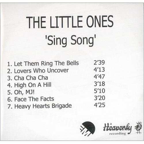 The Little Ones Sing Song CD-R acetate UK T13CRSI423027