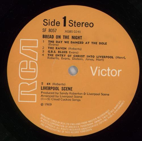 The Liverpool Scene Bread On The Night - EX vinyl LP album (LP record) UK LVPLPBR674774