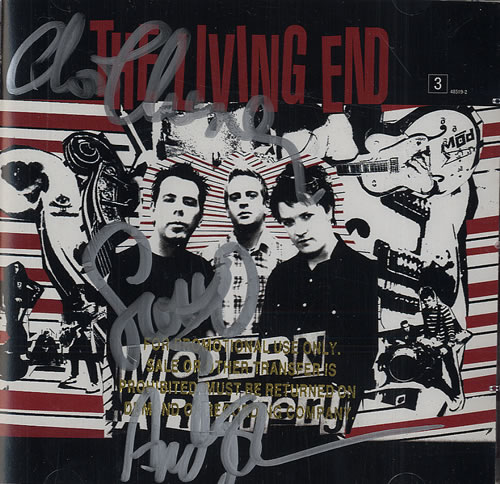 The Living End Modern Artillery - Autographed CD album (CDLP) US L-ECDMO481924
