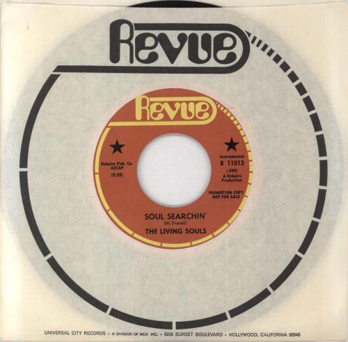 The Living Souls Soul Searchin' 7" vinyl single (7 inch record / 45) US 7XH07SO843964