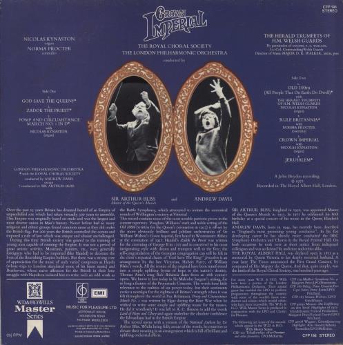 The London Philharmonic Orchestra Crown Imperial vinyl LP album (LP record) UK XIZLPCR680346
