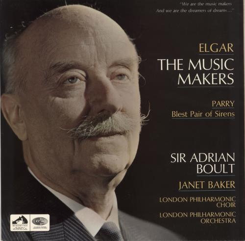 The London Philharmonic Orchestra Elgar: The Music Makers / Parry: Blest Pair of Sirens vinyl LP album (LP record) UK XIZLPEL724499
