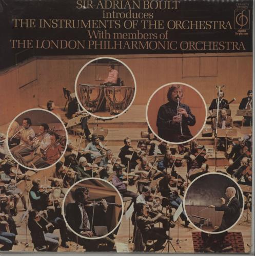 The London Philharmonic Orchestra Sir Adrian Boult Introduces The Instruments Of The Orchestra vinyl LP album (LP record) UK XIZLPSI671016