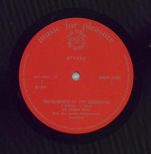 The London Philharmonic Orchestra The Instruments Of The Orchestra vinyl LP album (LP record) UK XIZLPTH651375