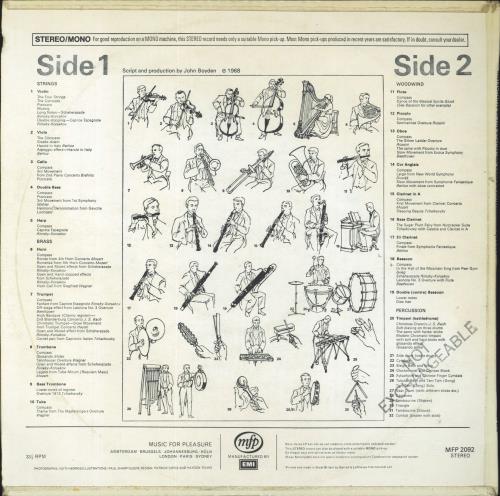 The London Philharmonic Orchestra The Instruments Of The Orchestra vinyl LP album (LP record) UK XIZLPTH651375