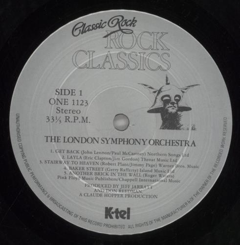 The London Symphony Orchestra Classic Rock - Rock Classics vinyl LP album (LP record) UK LQOLPCL499975