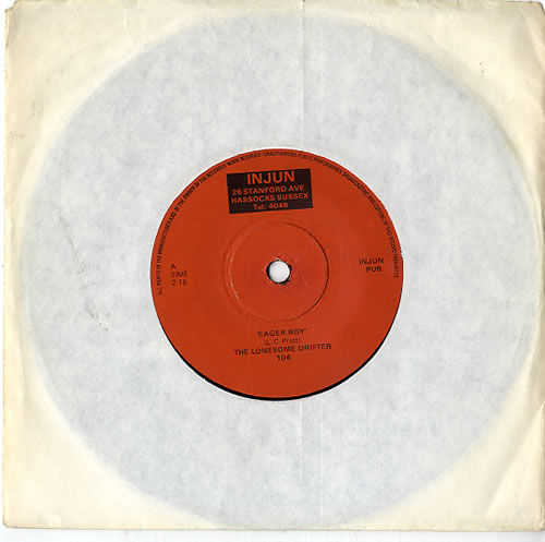 The Lonesome Drifter Eager Boy 7" vinyl single (7 inch record / 45) UK WZK07EA613258