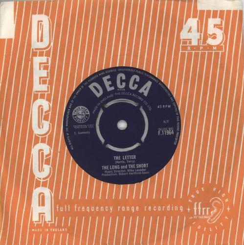 The Long And The Short The Letter 7" vinyl single (7 inch record / 45) UK LG807TH716363