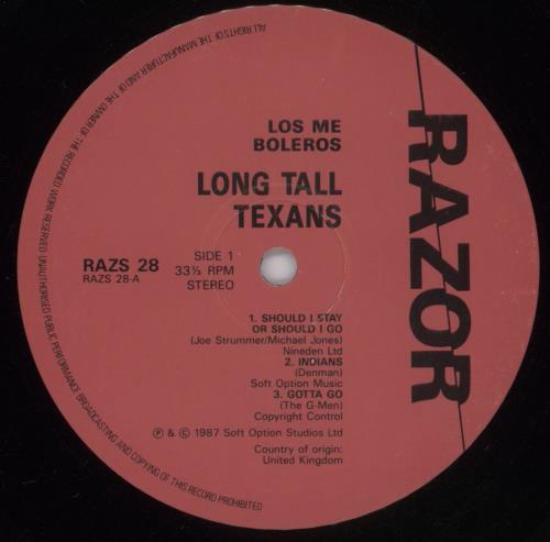 The Long Tall Texans Los Me Boleros vinyl LP album (LP record) UK N6QLPLO893310
