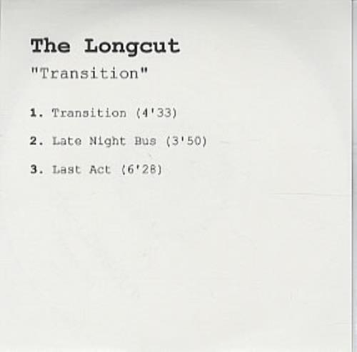 The Longcut Transition CD-R acetate UK CUTCRTR311718