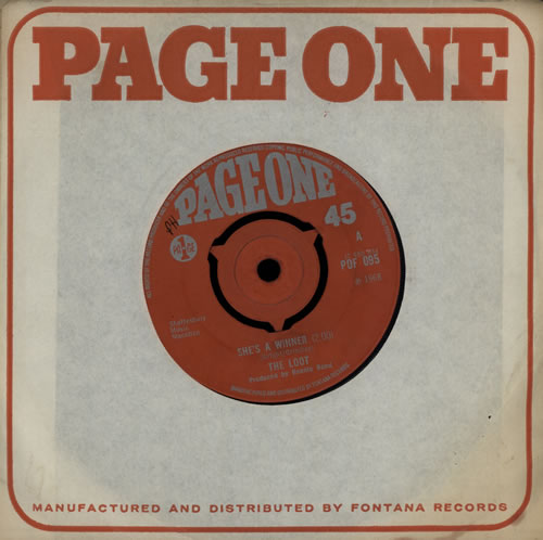The Loot She's A Winner 7" vinyl single (7 inch record / 45) UK OO407SH569253