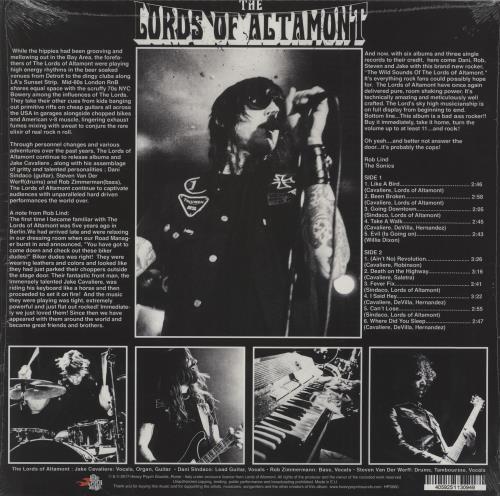 The Lords Of Altamont The WIld Sounds Of The Lords of Altamont vinyl LP album (LP record) Italian 046LPTH755128