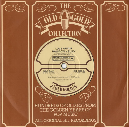 The Love Affair Rainbow Valley 7" vinyl single (7 inch record / 45) UK LO507RA549953