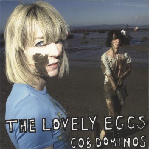 The Lovely Eggs Cob Dominos - Blue vinyl vinyl LP album (LP record) UK X1LLPCO865345