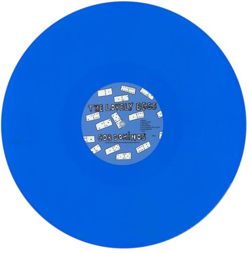 The Lovely Eggs Cob Dominos - Blue vinyl vinyl LP album (LP record) UK X1LLPCO865345