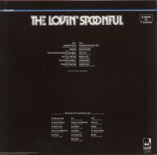 The Lovin' Spoonful The Lovin' Spoonful vinyl LP album (LP record) German LSPLPTH443609