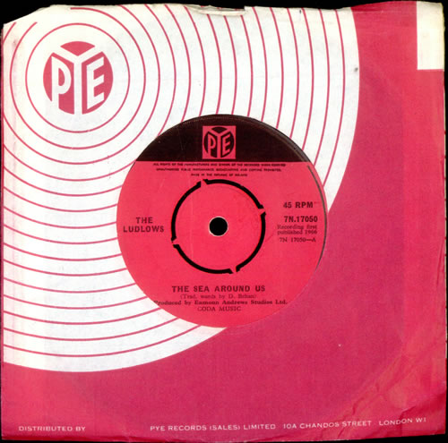 The Ludlows The Sea Around Us 7" vinyl single (7 inch record / 45) Irish UHI07TH503433