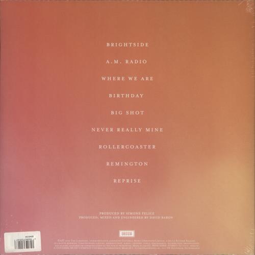 The Lumineers Brightside - Tangerine Vinyl - Sealed vinyl LP album (LP record) UK W7ILPBR795338