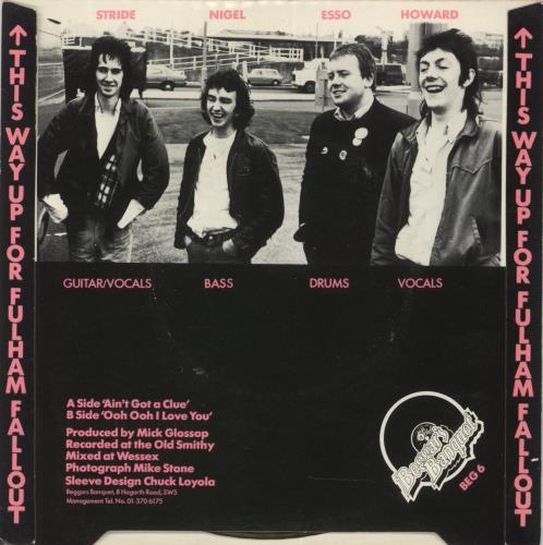 The Lurkers Ain't Got A Clue - 1st + Flexi 7" vinyl single (7 inch record / 45) UK LRK07AI863556