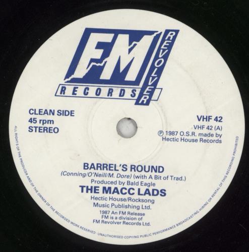 The Macc Lads Barrel's Round 7" vinyl single (7 inch record / 45) UK TMD07BA870162