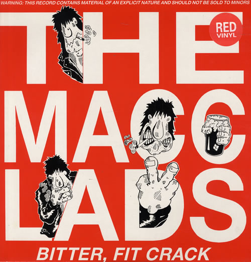 The Macc Lads Bitter, Fit Crack - Red Vinyl vinyl LP album (LP record) UK TMDLPBI553881