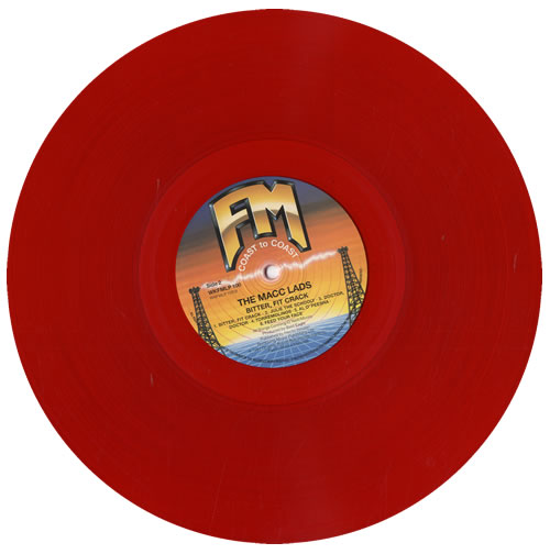 The Macc Lads Bitter, Fit Crack - Red Vinyl vinyl LP album (LP record) UK TMDLPBI553881