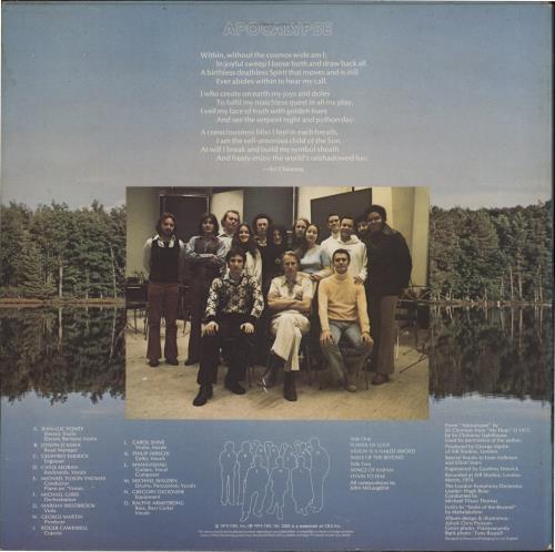 The Mahavishnu Orchestra Apocalypse vinyl LP album (LP record) UK MHVLPAP891768
