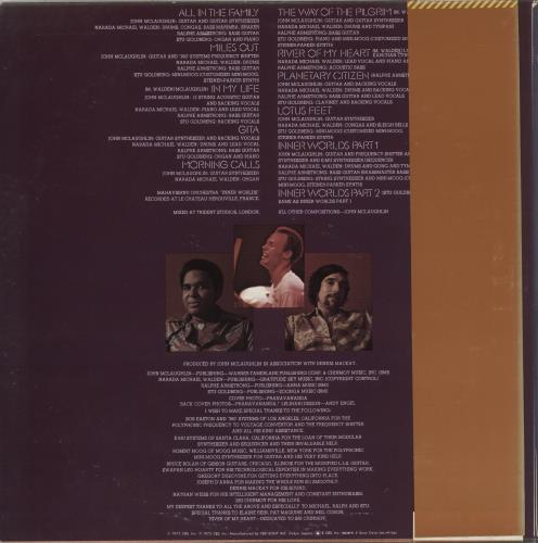 The Mahavishnu Orchestra Inner Worlds vinyl LP album (LP record) Japanese MHVLPIN873502