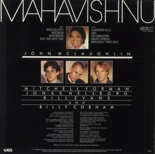 The Mahavishnu Orchestra Mahavishnu vinyl LP album (LP record) German MHVLPMA650345