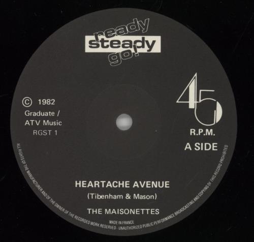 The Maisonettes Heartache Avenue 12" vinyl single (12 inch record / Maxi-single) UK MSA12HE521862