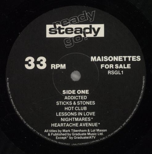 The Maisonettes Maisonettes For Sale - Stickered sleeve vinyl LP album (LP record) UK MSALPMA547607
