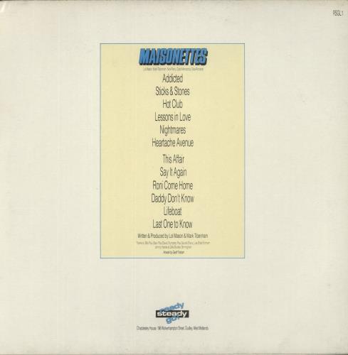 The Maisonettes Maisonettes For Sale - Stickered sleeve vinyl LP album (LP record) UK MSALPMA547607
