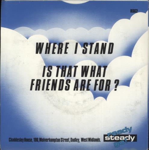 The Maisonettes Where I Stand 7" vinyl single (7 inch record / 45) UK MSA07WH520772