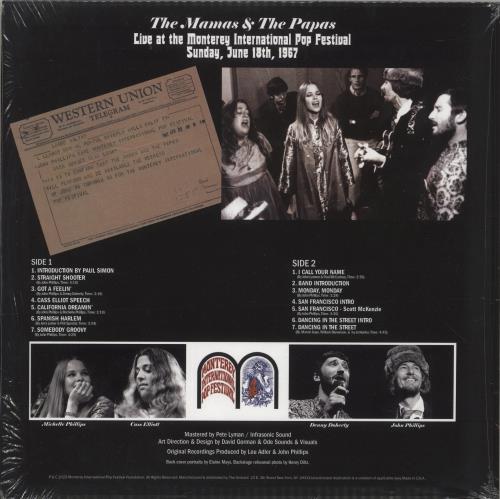The Mama's And The Papa's California Dreamin' [Live At The Monterey International Pop Festival] - RSD23 - Gold Vinyl vinyl LP album (LP record) UK M&PLPCA875426