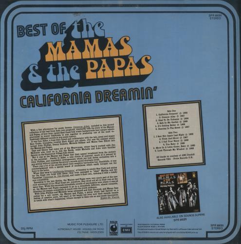 The Mama's And The Papa's California Dreamin' vinyl LP album (LP record) UK M&PLPCA458003