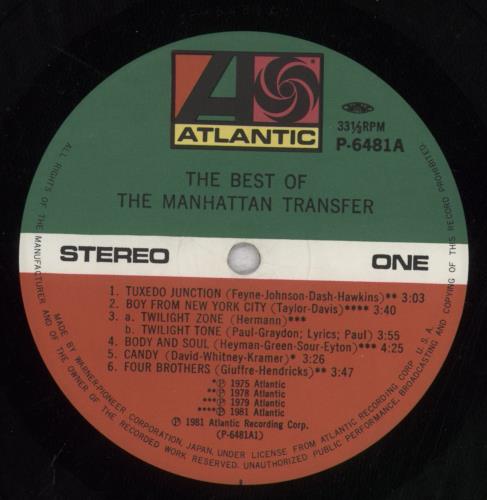 The Manhattan Transfer The Best Of The Manhattan Transfer + Obi vinyl LP album (LP record) Japanese MNHLPTH847449