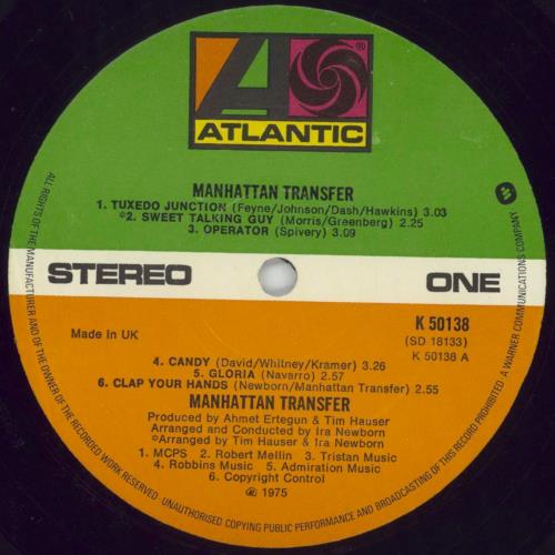 The Manhattan Transfer The Manhattan Transfer vinyl LP album (LP record) UK MNHLPTH333395