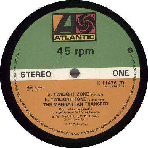 The Manhattan Transfer Twilight Zone 12" vinyl single (12 inch record / Maxi-single) UK MNH12TW696000