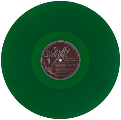 The Manhattans Follow Your Heart - Green Vinyl - Shrink vinyl LP album (LP record) UK MH7LPFO868030