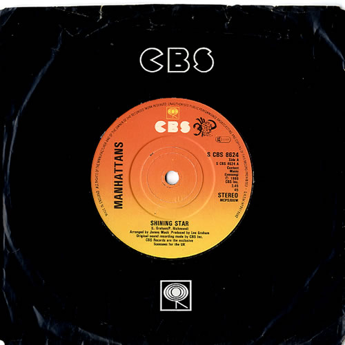 The Manhattans Shining Star 7" vinyl single (7 inch record / 45) UK MH707SH632101