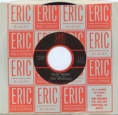 The Marcels Blue Moon 7" vinyl single (7 inch record / 45) US T1M07BL647728
