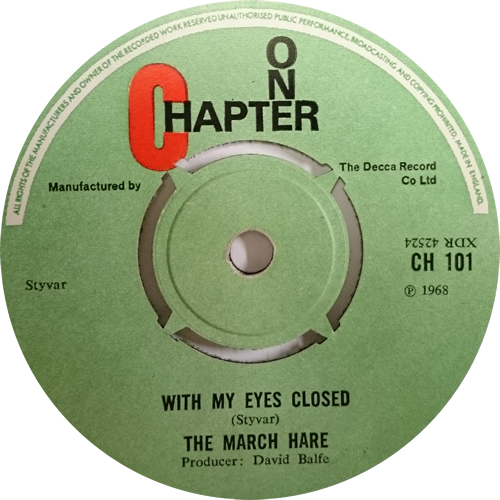 The March Hare Cry My Heart 7" vinyl single (7 inch record / 45) UK UJK07CR610390